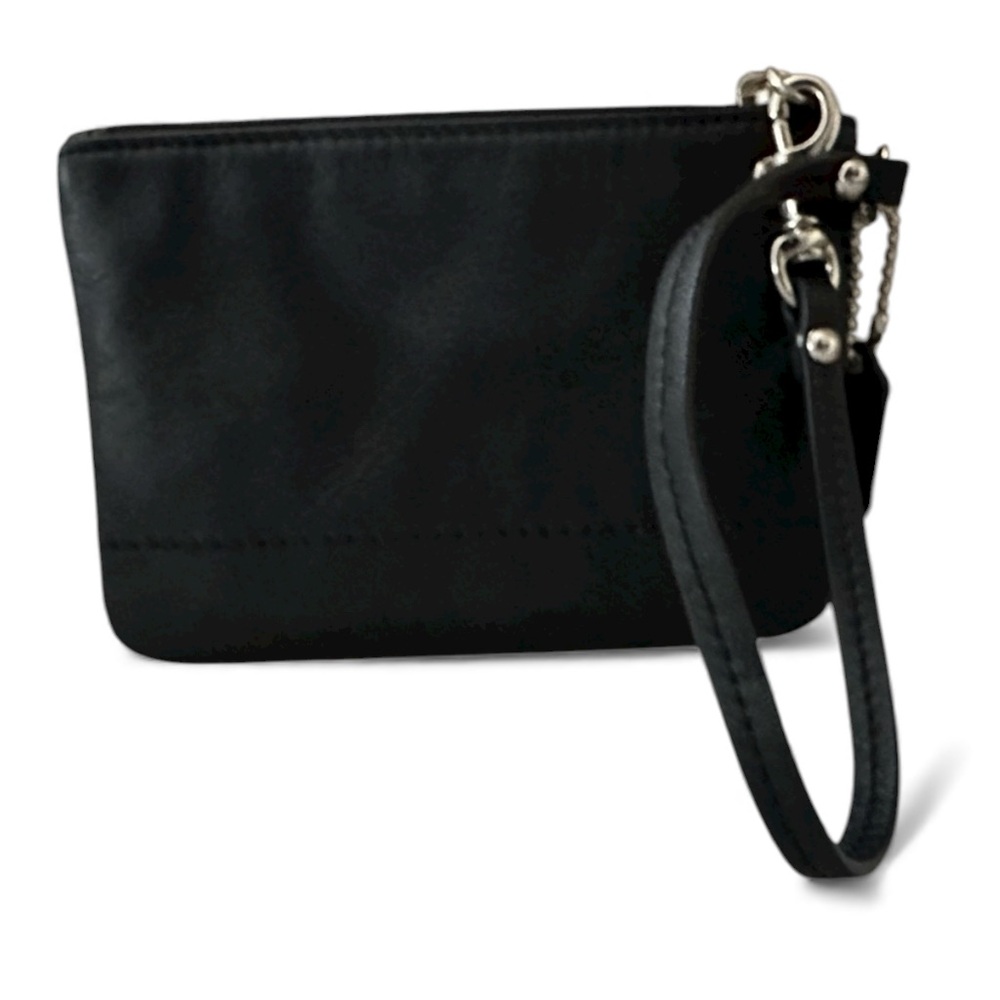 Coach Leather Black Wristlet - Picture 2 of 15